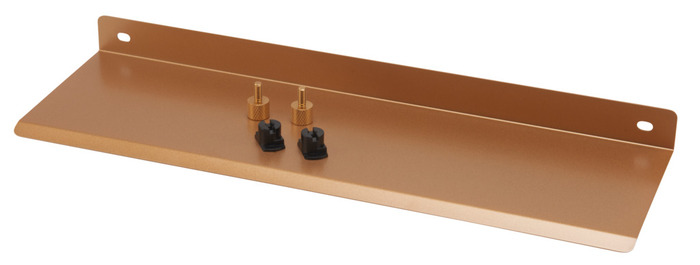 Hylde til akustikpanel 35,5 x 11 cm messing